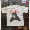 Koszulka z grafiką The Cure Robert Smith, Biała koszulka unisex, Rozmiar S-5XL