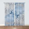 2pcs Marble Scenery Digital Printing Curtains Modern Style Decor For Living Room Bedroom Through Rod Curtains Rideau Cortinas