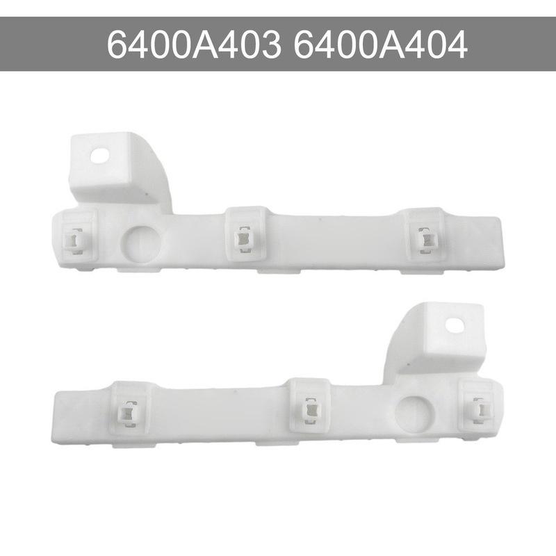 Front Bumper Bracket For Mitsubishi Lancer 2008-2017 Left Right Side ABS Plastic Replace 6400A403 6400A404 White Color Pair Set
