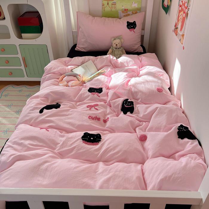 2026 New Student Single Bed Three-Piece Set: Cute and Cool Towel Collection