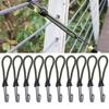 10pcs Tent Elastic Rope with Hook Camping Tent Fixation Elastic Rope Accessories