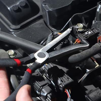 1/2/3ks Nástroj na odstraňovanie oddeľovača elektrických svoriek automobilov 2-v-1 Multifunkčné rovné ohnuté hlavy Odpojovacie kliešte s