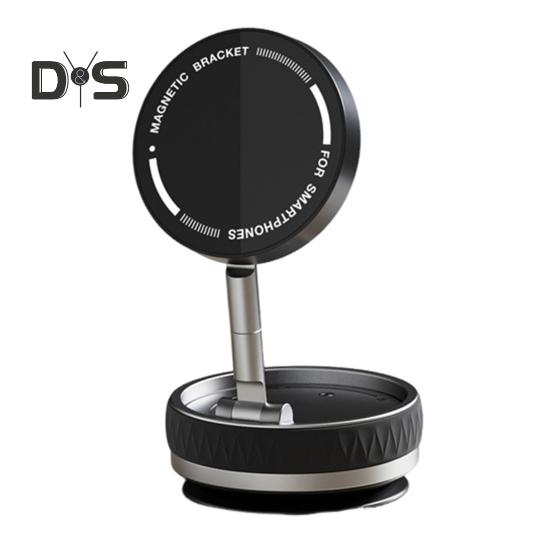 

Магнитный держатель для телефона для автомобиля, зеркала спортзала, механическая подставка для телефона на присоске, крепление для телефона на лобовое стекло для вождения чёрный