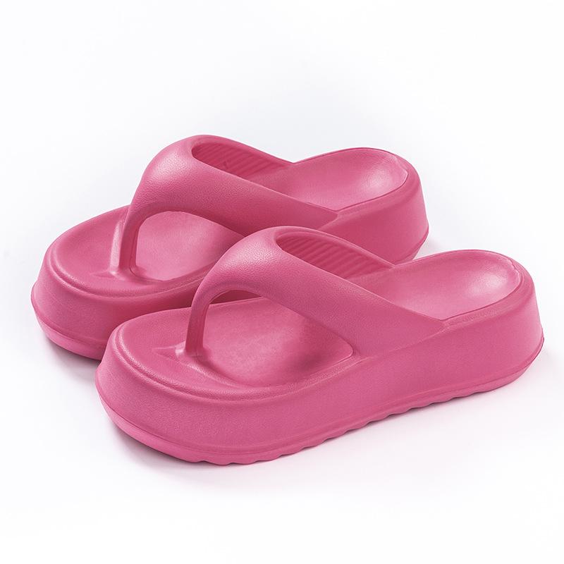 

Крутые тапочки женские носят толстая подошва домашние комнатные нескользящие домашние летние для ванной мужские 40-41 розы красного