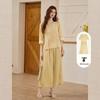 New Chinese Style Ramie Embroidered Two-Piece Set