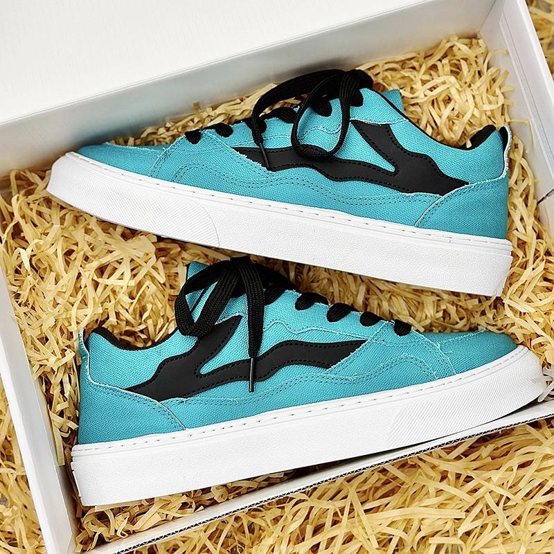 

Men s shoes spring new student trend low-top breathable versatile shoes men s soft-soled heightening sports trendy shoes 44 синий