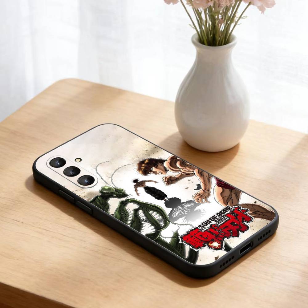 Anime Baki H-Hanmas   Phone Case For Samsung Galaxy A73,A21s,A22,A31,A52,A53,A71,A41Soft Black Shell