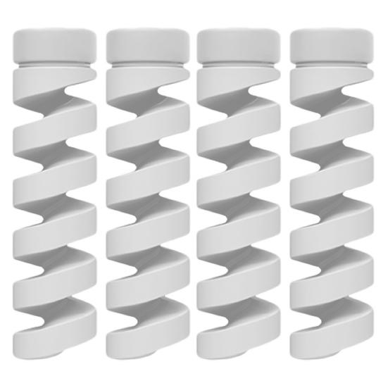 4Pcs Cable Protector Flexible Anti-tangled Anti-bending Anti-break Spiral Data Cable Protective Sleeve Phone Accessories