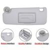 Car Sun Visor For Chevrolet Chevy Sonic 2012- For Spark 2013-2016 Gray Sun Visor With Makeup Mirror