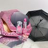 1 Stück High Heels Lippenstift Automatischer Öffnungs-/Schließschirm Kompakter Faltbarer Schirm mit 8-Rippen-Gestell leichtes Design, Hochwertiger Stoff1178A