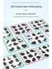 Montessori Shadows Matching Game: Educational Wooden Puzzle for Kids Ages 3-6