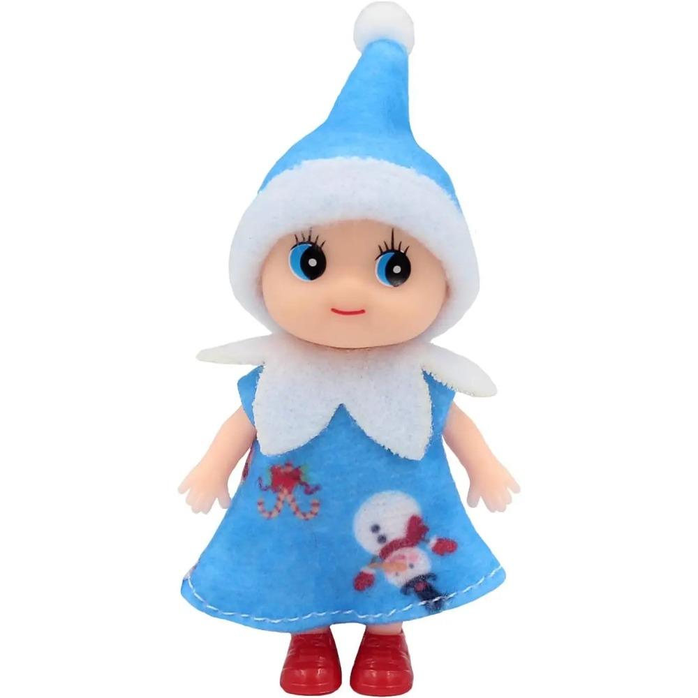 Elf Doll Plush Dolls Elf Tiny Christmas Elves Christmas Novelty Toys Elf Accessories for Girls and Boys Holiday Decorations