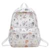 Capacity Large Simple Backpack With Maltese Print Design For Students Daily
