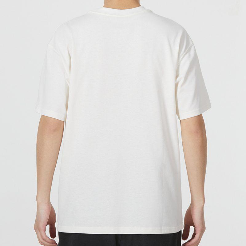 Nike T Shirts Men's White Crew Neck Moderate Straight Fit DM1318-901