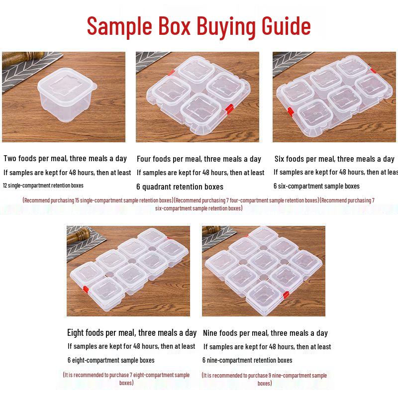 Plastic Food Sample Retention Box