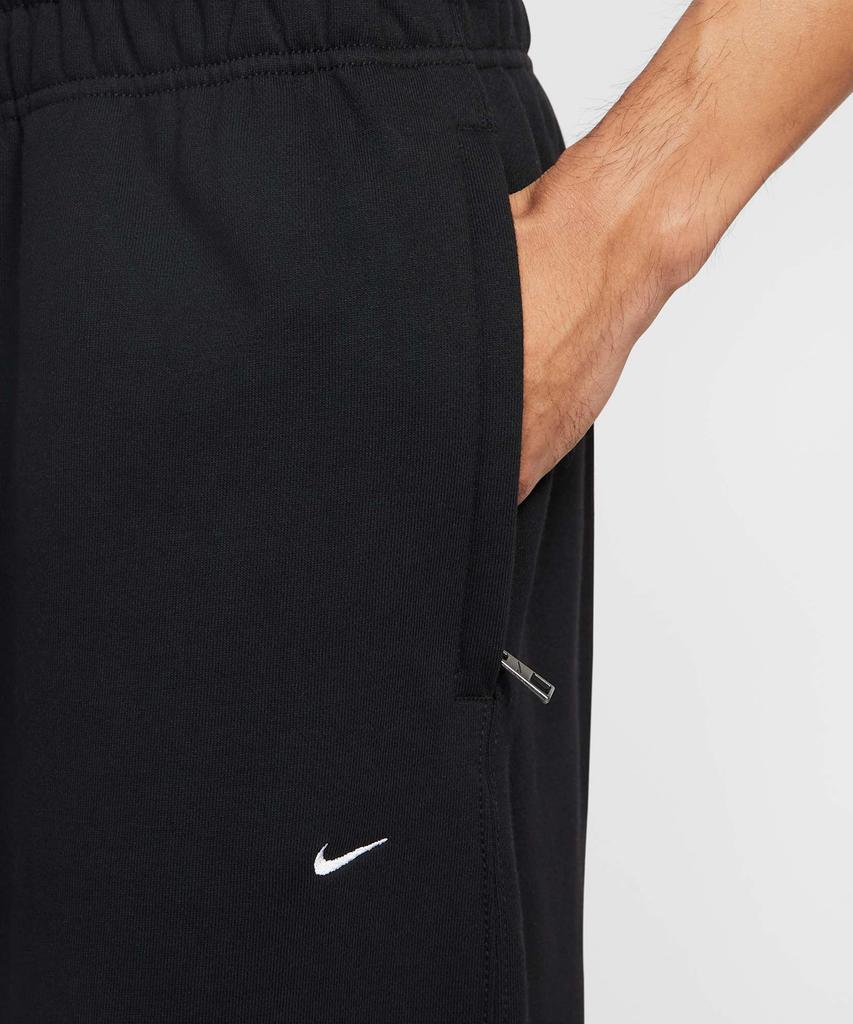 Nike Solo Swoosh Fleece Open Hem Pants M - Black:White / Hv1091-010