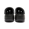 Crocs Classic Platform Clog EVA Vintage Trend Fashion and Versatile Hole Shoes Women's Black Pink