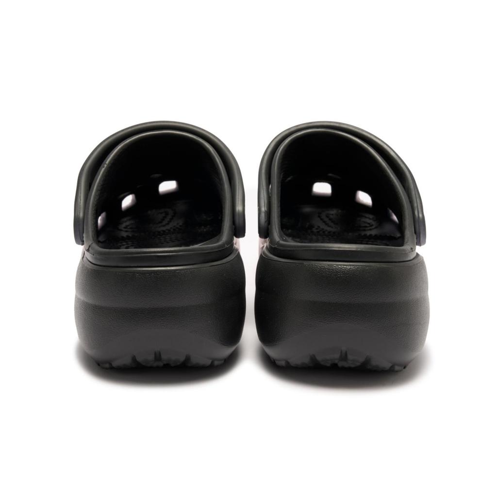 Crocs Classic Platform Clog EVA Vintage Trend Fashion and Versatile Hole Shoes Women's Black Pink