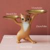 Nordic Resin Cat Tray Statue Bedroom Entrance Home Office Table Desk Decor Accessorie Key Candy Container Storage Sculpture