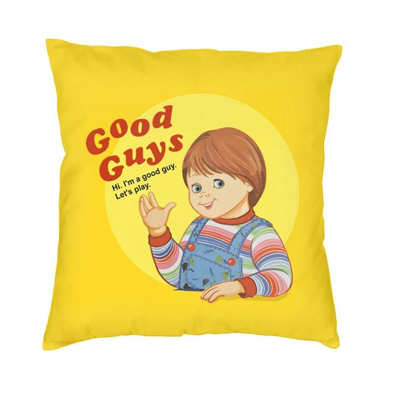 Good Guys Childs Play Chucky Cushion Covers xcm Velvet Killer Doll Overalls Pillow Case Sofa Square Pillowcase Decoration