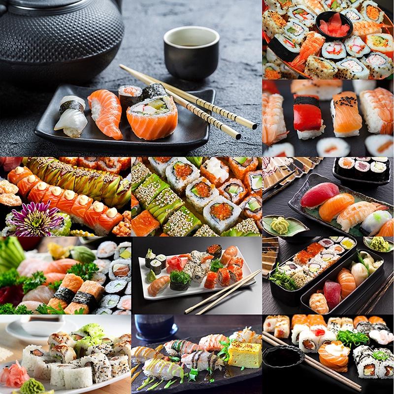 Japanisches Restaurant-Thema, dekoratives Gemälde, Sushi, dekoratives Poster, Leinwandgemälde, Poster, Dekoration, Geschenke