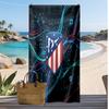 Atletico Madrid Printed Beach Towel Quick Dry Soft TowelPortable Large Rectangular Beach Blanket for Travel Swimming Pool