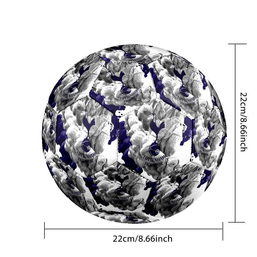 SpursSoccer Ball Colorful All Ages Machine Stitched PVC Competition Ready Durable High-Bounce