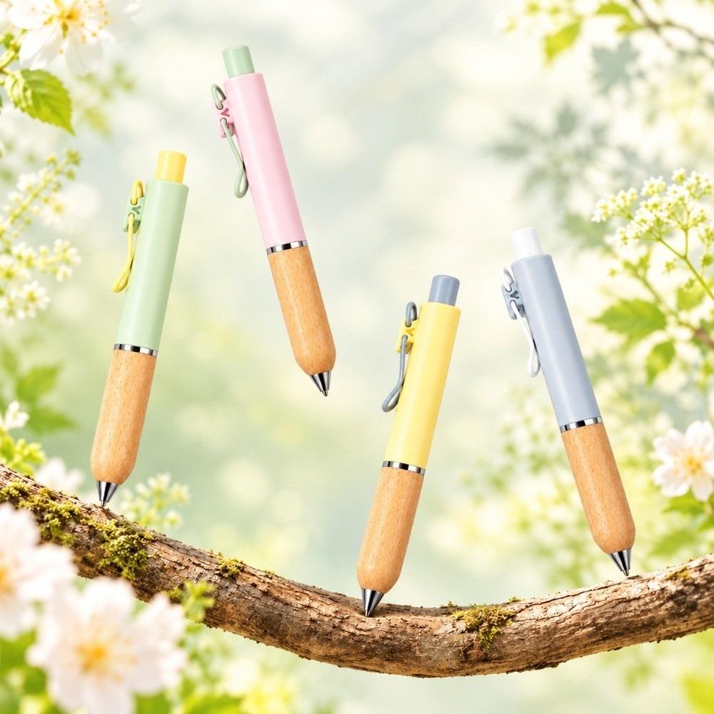 1Pc 0.5mm Tip Retractable Gel Pen Macaron Pastel Color Ballpoint Pen Writing Pen Student Stationery