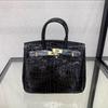Yijinyuan 2024 Alligator Leather Platinum Bag Handbag Women Shoulder Fashionable Sweet Large-capacity