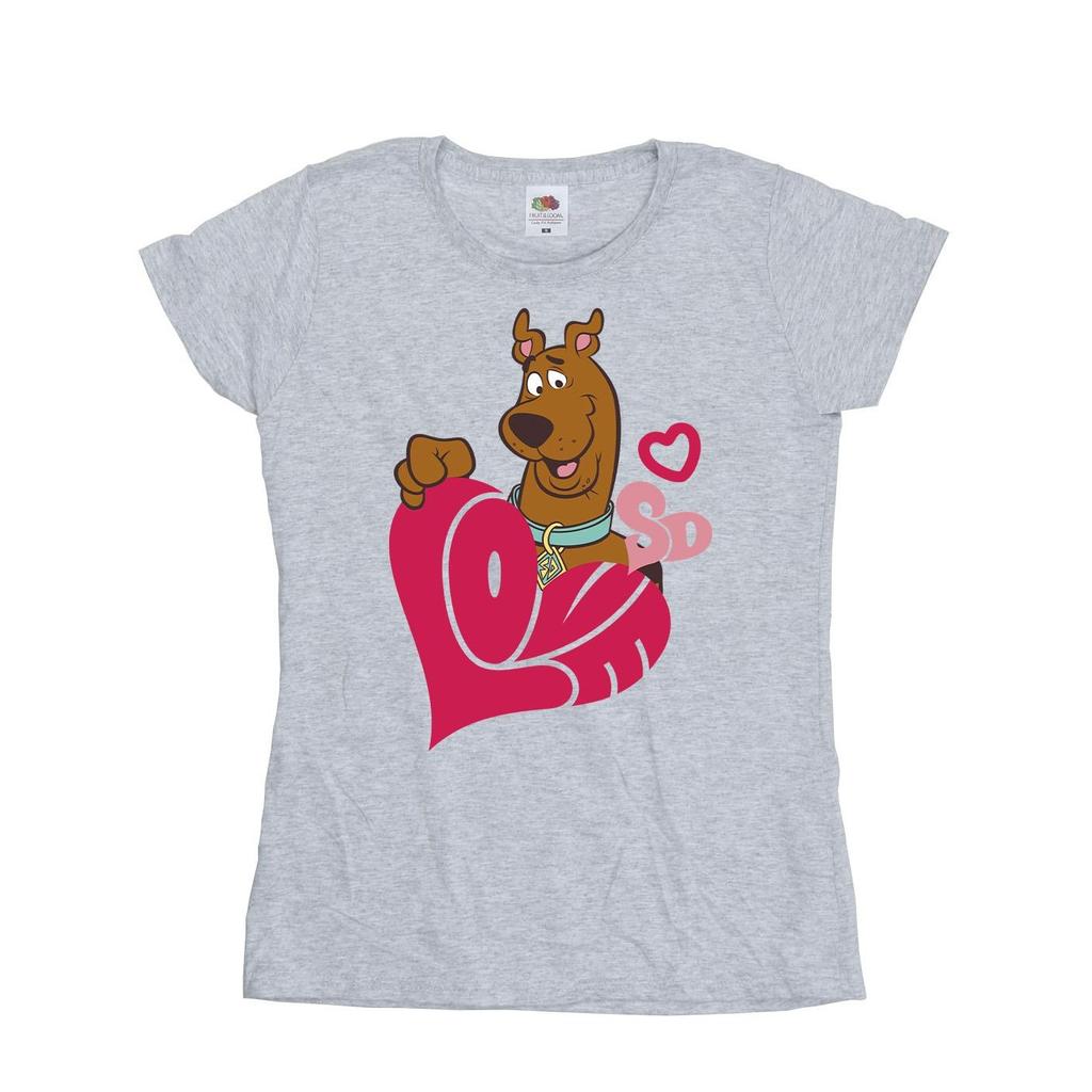 Scooby Doo Womens/Ladies Love Heart T-Shirt