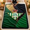 Flannel BlanketReal Betis Football Warm Soft Throw Blanket for Indoor Sofa Bed Living Room Use
