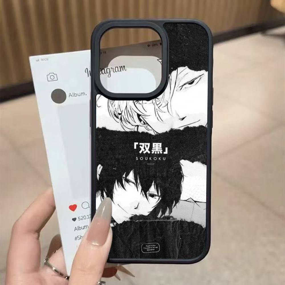 Anime Bungo Stray Dogs Dazai Osamu For iPhone 17 16 Pro Max Air 13 12 Mini 14 15 Plus 11 PC+TPU Back Cover