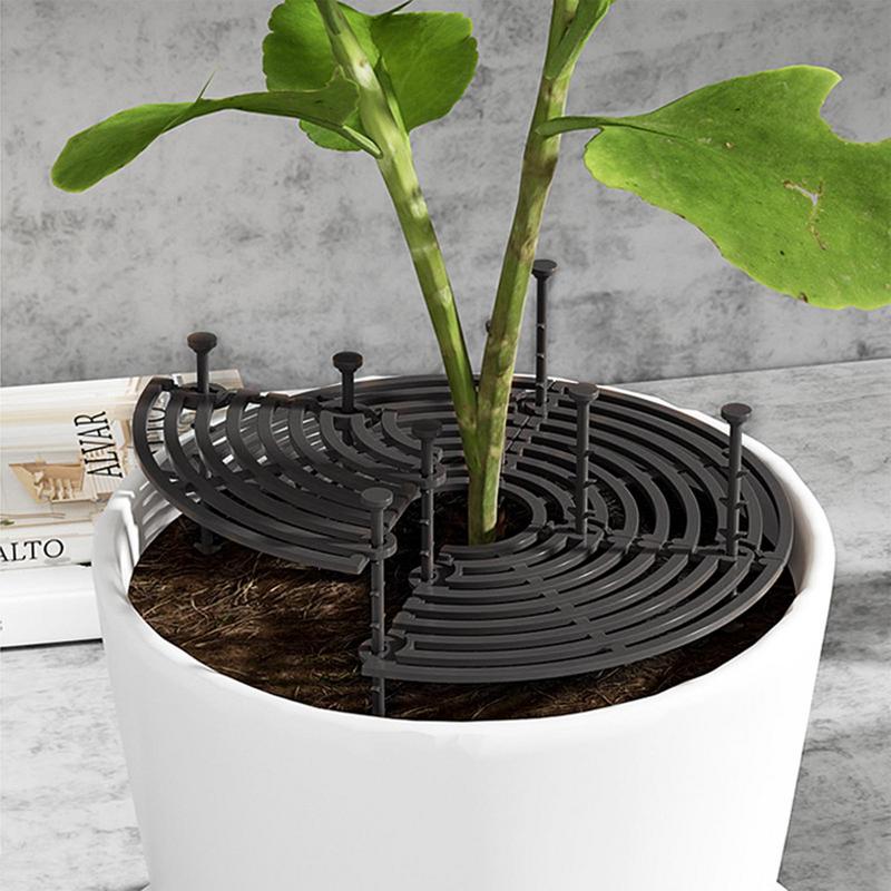 Plant Pot Soil Guard Cover With Nails Cat Digging Stopper Soil Protection Mesh Covers Baby-proofing for Home Accessories