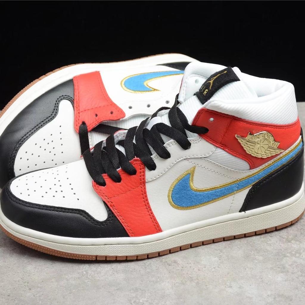 high sneaker ragazzo white/vivid green air jordan 1 mid se (gs) |  Atipicishop.com