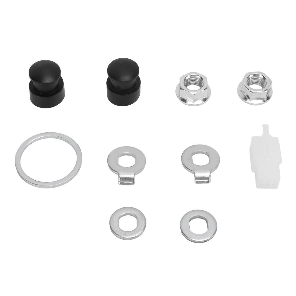 Steel Bicycle Hub Motor Nuts Washer Kit with 12mm Shaft for Universal Bike Component