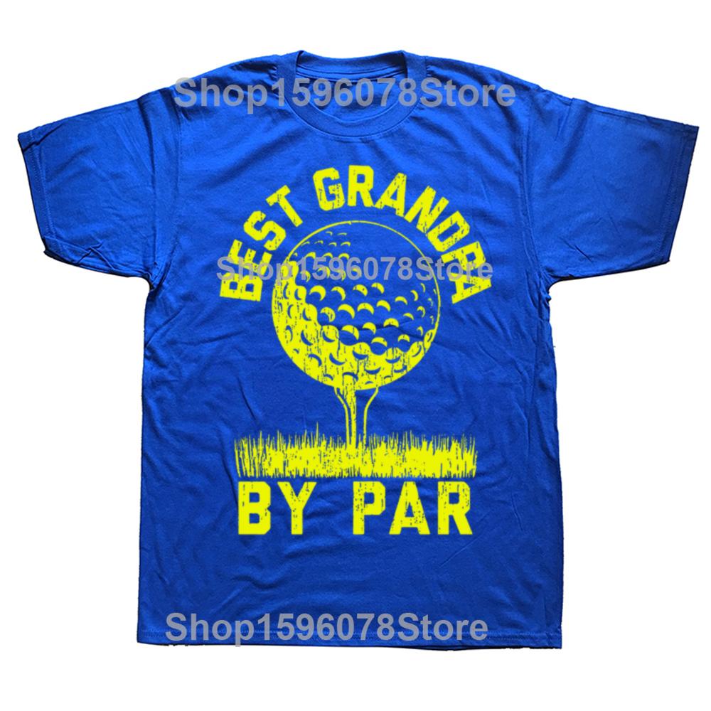 Golfing T Shirts Best Dad By Par and Other Golf T Shirt Men Cotton Humor Streetwear Tee Shirt Short Sleeve Unisex Loose Clothing