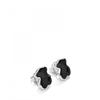 [TOUS] Silver Faceted Onyx Earrings 715433500