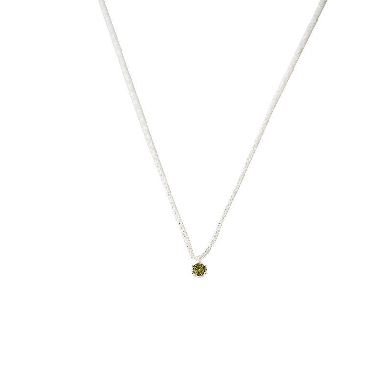 Green Diamond Baby's Breath Necklace - 2025 Trendy, Super Shiny, with a Unique Light Luxury Design.