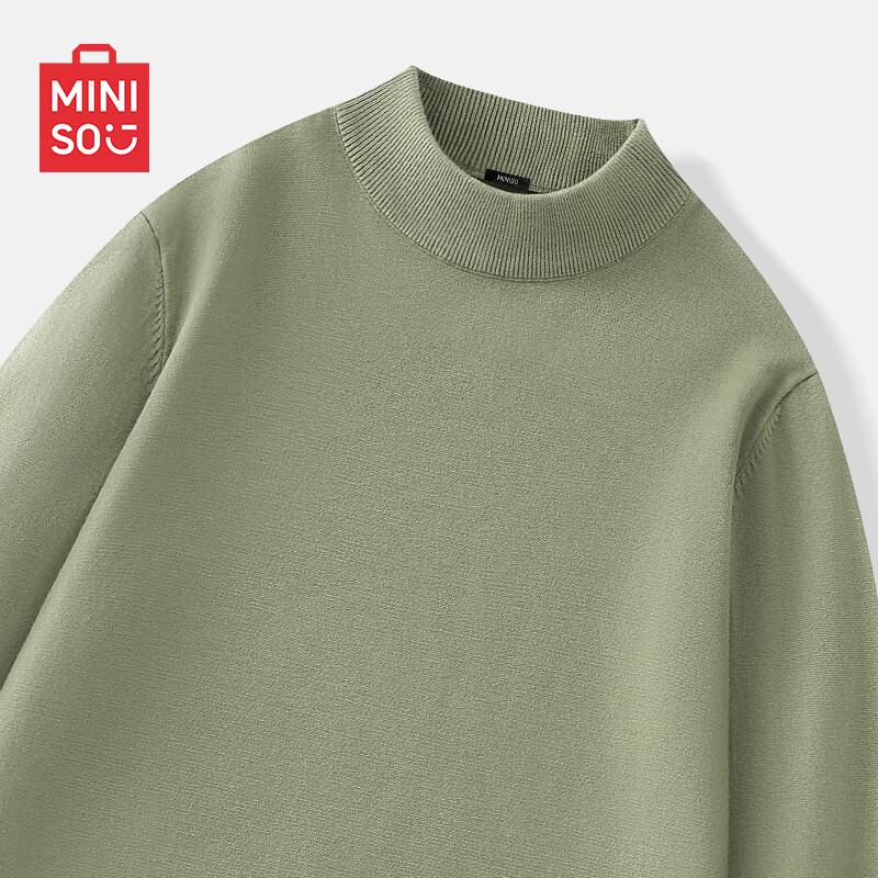 MINISO Men s 2024 Mock Neck Knit Sweater L