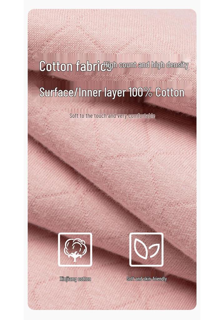 Women's Plus Size Three-Layer Quilted Cotton Pants for Autumn/Winter