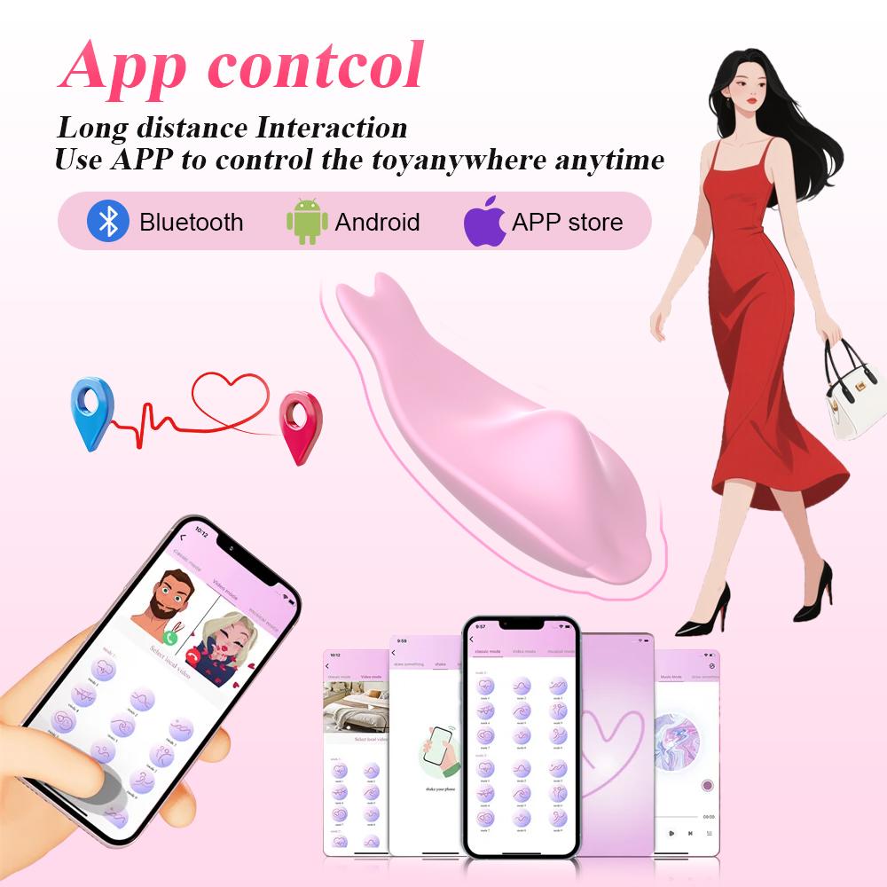 APP Wearable Vibrator for Women Bluetooth Control Egg Clit Stimulator Magnetic Wear Vibrating Female Masturbator Sex Toys Adults