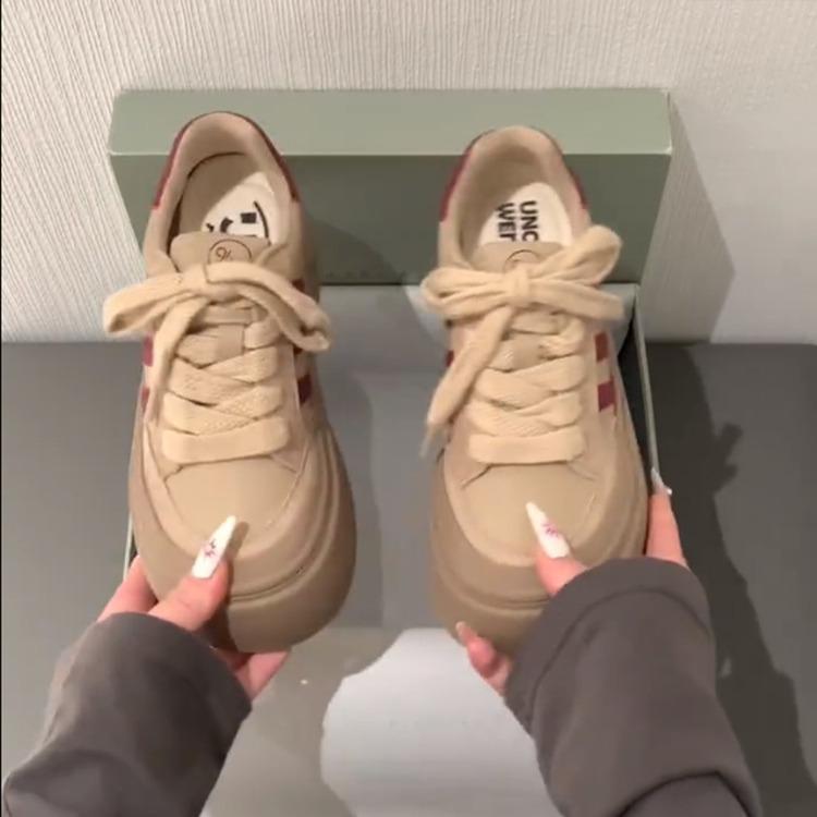 Dexun stile estero piattaforma Maillard nuove scarpe casual invernali basse da skate rialzate sportive versatili da donna