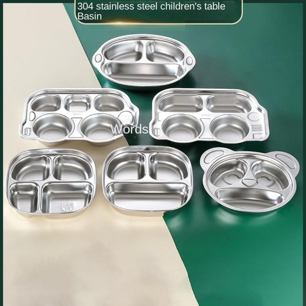 304 Stainless Steel Food Plate Animal Shape Cafeteria Plate Cartoon Tableware  Kindergarten School