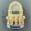 3D Resin Fridge Magnet Spain City Souvenir Barcelona Valencia Madrid Cordoba Granada Refrigerator Magnet Home Decor Gift