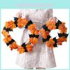 Stunning Faux Maple Leaf Halloween Wreath With Unique Bat Ornamentation For Home Decoration