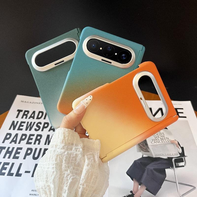 Applicable to Huawei PuraXMax folding screen gradual change rock sand eagle eye lens matte MateX7/X6/X5 mobile phone case