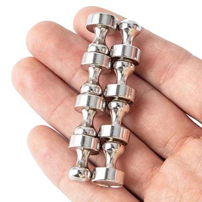 Chinchetas Magnéticas Fuertes de Metal Imanes de Neodimio Pizarra Nevera Tachuela Imán Potente Chinchetas para Oficina Escuela