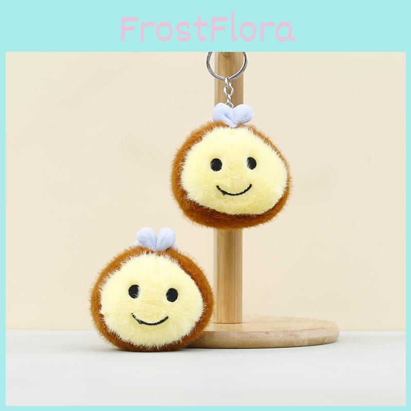 Bee Soft Plush Doll Animal Charm For Bags And Kids Playroom Decor