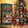 Mini Christmas Brick Ornament Advent Calendar 2026, 24 Days Christmas Countdown with 24pcs Mini Models, Xmas Tree Hanging Ornaments, Xmas Gifts -New