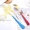 Drmfiy Dinner Forks Stainless Steel Dinnerware Set 6 Piece Snack Dessert Forks Tableware Salad Fork Cutlery Kitchen Utensils